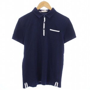 モンクレール MONCLER MAGLIA POLO MANICA CORTA Slim Fit ポロシャツ 半袖 ワッペン M 紺 ネイビー /KH メンズ