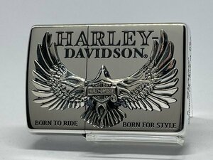 送料無料 ZIPPO[ジッポー] HARLEY-DAVIDSON(ハーレーダビッドソン)フライング・イーグル 銀イブシ HDP-76