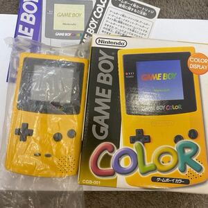 【新品同様品】ゲームボーイカラー ■ほぼ　新品未使用　人気希少カラー　イエロー GBC 任天堂 完品 Nintendo ニンテンドー