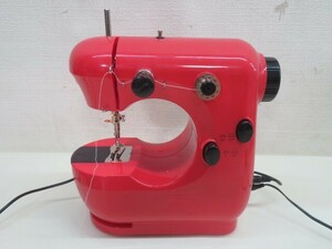 ★JYSM-301 コンパクトミシン sewing machine レッド 動作品 09469★！！