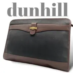 美品◎dunhill ダンヒル PVC レザー クラッチバッグ セカンドバッグ