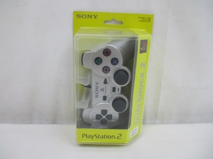 435G 未開封◆PS2 アナログコントローラ (DUAL SHOCK2) サテン・シルバー SONY ソニー プレイステーション2 Playstation2 コントローラー