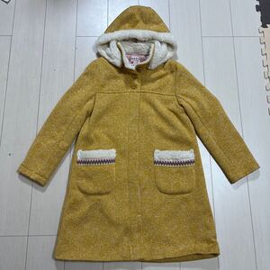 ★美品。TITICACA チチカカ　ダッフルコート　イエロー★