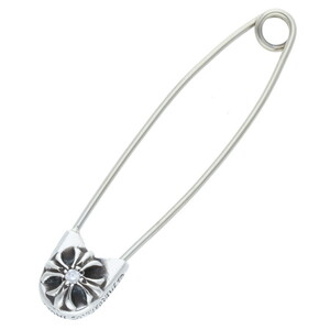 クロムハーツ Chrome Hearts SAFETYPIN LG 1DIA/ラージセーフティピン サイズ:LARGE 1ダイヤ/シルバーネックレストップ 中古 OS06