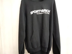 SPORTY RICH パーカースポーティーブラックカラーLサイズ 店舗受取可