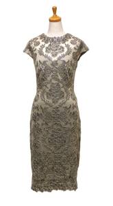 TADASHI SHOJI　タダシショージ　GRAY & GOLD　ワンピース　「１０ 」/ １３号程度