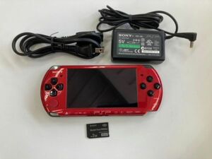 C9505 Sony PSP-3000 レッド/ブラック 本体 簡易動作確認済