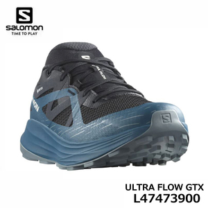 サロモン L47473900 ULTRA FLOW GTX ランニング シューズ【26.5cm】Black /Deep Dive/Trooper SALOMON 10p 即納