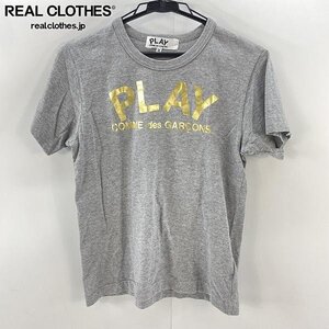 ☆PLAY COMME des GARCONS/プレイコムデギャルソン AD2010 ゴールドロゴ 半袖Tシャツ AZ-T141/M /UPK