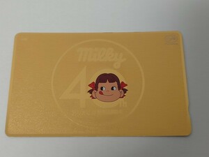 【未使用/現状品/同梱可能 K058】不二家　ペコちゃん　milky　40周年　テレホンカード 50度 / テレカ 現状品 長期保管品