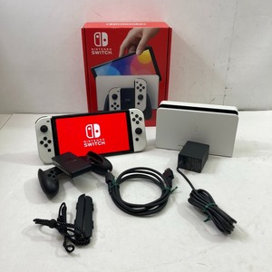 04wy0144▲【1円～】Nintendo Switch 有機ELモデル 本体 / 動作確認済み ホワイト 任天堂 HEG-001 中古品