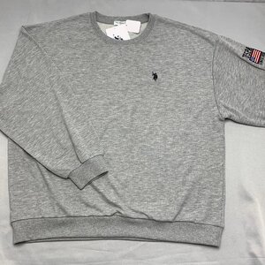 【送料無料】【新品】US.POLO ASSN レディーストレーナー（裏毛素材）　　4L　　モクグレー★41316