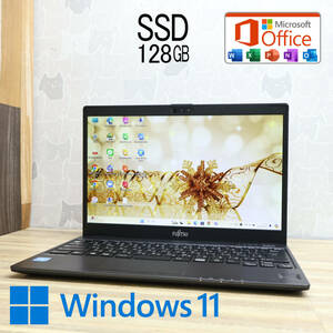 ★美品 SSD128GB★U937/P Webカメラ Celeron 3965U Win11 MS Office 中古品 ノートPC★P74703