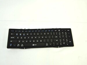 1円スタート 訳有 iClever ワイヤレス キーボード Bluetooth 折り畳み テンキー付き US配列 Type-C充電 ミニキーボード シルバー A07375