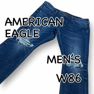 アメリカンイーグル ULTRA SKINNY FLEX US36 ウエスト86cm ストレッチ ダメージ加工 used加工 メンズ ジーンズ デニム M2219