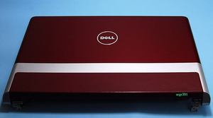 DELL Studio XPS 1640 天板赤 液晶ユニット 上半身（液晶 トップカバー ベゼル ケーブル Wi-Fiアンテナ）