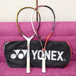 112210 テニスラケット YONEX ヨネックス 2点セット NEXTAGE 900 ネクステージ LASERRUSH レーザーラッシュ 日本製 ラケット バッグ付き