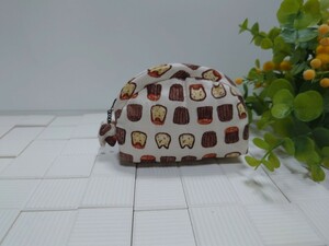 ★★★ ハンドメイド 　ミニポーチ 【にゃんこ&カヌレ】★★★