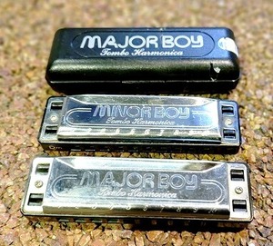 『ブルースハープ　2本セット　TOMBO MAJOR BOY　(B)　(Dm)』ハーモニカ