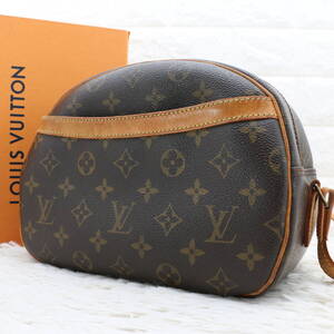 LOUIS VUITTON ルイヴィトン ブロワ モノグラム ショルダーバッグ M51221 ヌメ革 レザー 本革 PVC レディース ブラウン 茶色 斜め掛け