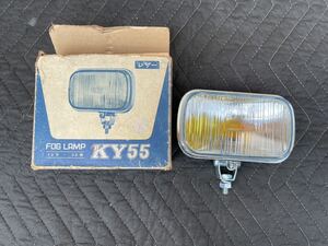 当時物 KY55 フォグランプ 新品未使用品 角型 ストック品 60サイズ (検索)旧車會 ロケットカウル シビエ CBX GS CB250T GSX 