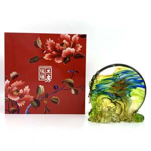 琉璃工房　置物　オブジェ　細密細工　ガラス工芸　LIULI GONGFANG