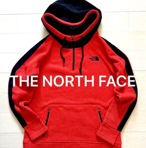 THE NORTH FACE★ザノースフェイス 暖かフリース ニット アノラック パーカー ホワイトレーベル レディースM相当