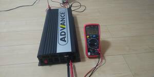 中古 送料無料 ☆ ADVANCE インバーター 定格 3000W DC24 AC100V 通電確認済み