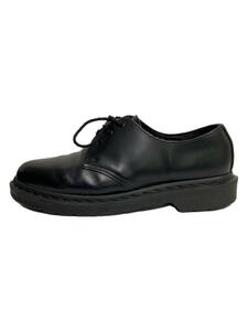 Dr.Martens◆デッキシューズ/UK7/BLK/レザー