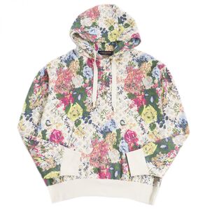 極美品□22AW ルイヴィトン 1AAGO0 モノグラム フラワージャガード プルオーバー ニットパーカー/フーディー アイボリー系 M 伊製 正規品