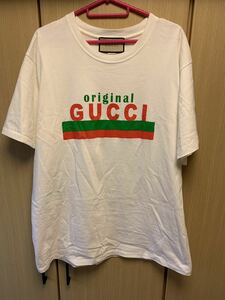 正規 20SS GUCCI グッチ original ロゴ Tシャツ 白 M 616036 XJCOQ