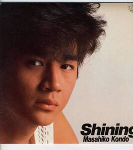 LP ポスター付き　見開き　近藤真彦　Shining【J-922】