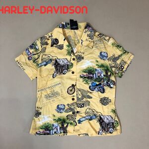 美品XS HarleyDavidson ハーレーダビッドソンアロハシャツ T26