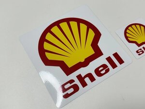 Shell 四角 大 ステッカー / シェル 当時 グラチャン ハコスカ ケンメリ 族車