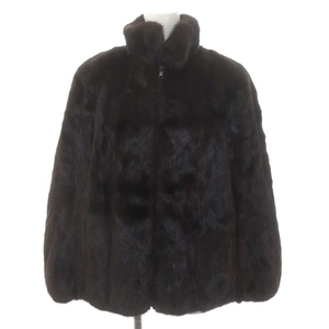 フォクシー FOXEY FUR BOUTIQUE ミンクファー コート アウター ジップアップ ショート 茶 ブラウン /YQ ■OS ■GY18 レディース