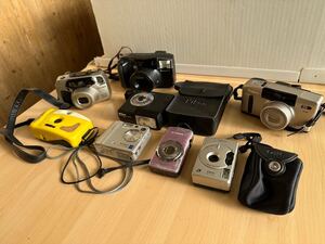 ◆■ 【商品説明必読】ジャンクカメラ 他 まとめ 8点 Canon Nikon FUJIFILM PENTAX 等 デジタルカメラ デジカメ フィルムカメラ