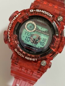 即決! 3日間限定値下！CASIO !GショックFM開局40周年記念 村上隆デザイン レッドスケルトンフロッグマンGWF-1000TM 新品 未使用品 