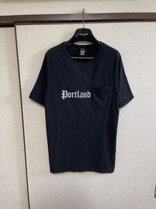 【良品】【希少な大きいサイズ】 NUMBER NINE ナンバーナイン PORTLAND TEE Tシャツ カットソー 半袖 BLACK ブラック 黒色 即決早い者勝ち