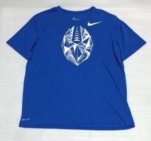 ☆THE NIKE TEE ナイキ BETTER WORLD.COM 半袖Tシャツ XLサイズ スポーツ ウェアATHLETIC CUTフアッションDRI-FITティー青ブルー白ホワイト