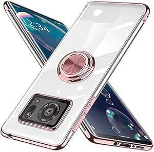 AQUOS R6 rose_gold AQUOS R6 ケース リング SH-51B カバー 透明 スマホケース クリア T