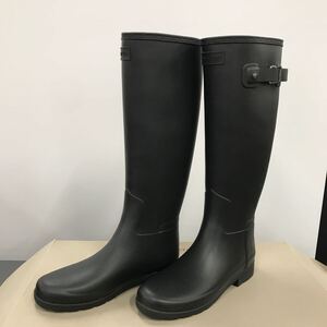 HUNTER レインブーツ レインシューズ　ブラック 長靴 箱入り　現状品　雨具