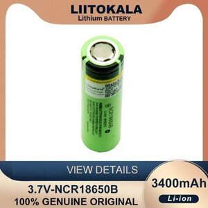 18650　リチウムイオン電池　生セル　フラッドヘッドタイプ　18650HG2 3.7V 3400mAh 65mm(長さ)　NCR18650B(FH)　容量保証　1本　即納 D