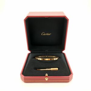 Cartier カルティエ K18 ダイヤモンド SMサイズ (約17cm) ラブブレスレット 6Pダイヤ ギャランティカード付き◆3118/静岡清水店