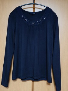 Laura Ashley★ローラアシュレイ★長袖★ビーズ★トップス★M