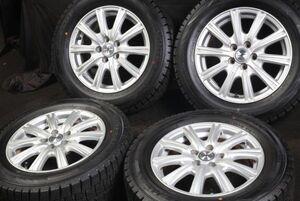 ★バリ山 195/65R15 国産DUNLOP スタッドレス PCD100 プリウスウィッシュWILLアリオンカルディナカローラスポーツツーリングプレミオ