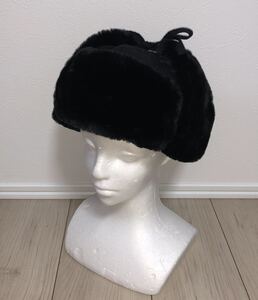 美品 KANGOL Wool Ushanka K0102FA L カンゴール ウール ウシャンカ ファー パイロットキャップ ブラック 黒 トラッパーキャップ ロシア帽