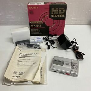 営AB17-60Y SONY ソニー MD WALKMAN MDウォークマン ポータブルミニディスクレコーダー MZ-R50 MDプレーヤー 動作未確認 箱あり