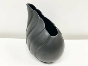 Rosenthal ローゼンタール ユタフェイル ヴィンテージ 花瓶 ドイツ 翼 羽 磁器 インテリア マットブラック おしゃれ