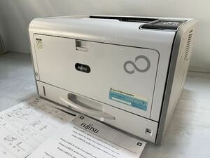 ★印刷枚数10668枚 動作確認済み FUJITSU 富士通 モノクロレーザープリンター XL-9321 複合機 おまけトナー付き A3対応 中古品 管理J693