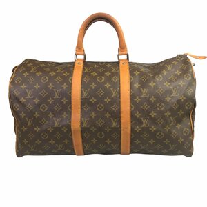 【1円～】ルイヴィトン LOUIS VUITTON バッグ ハンドバッグ ボストンバッグ キーポル50 モノグラム M41426 SD レザー ブラウン 中古